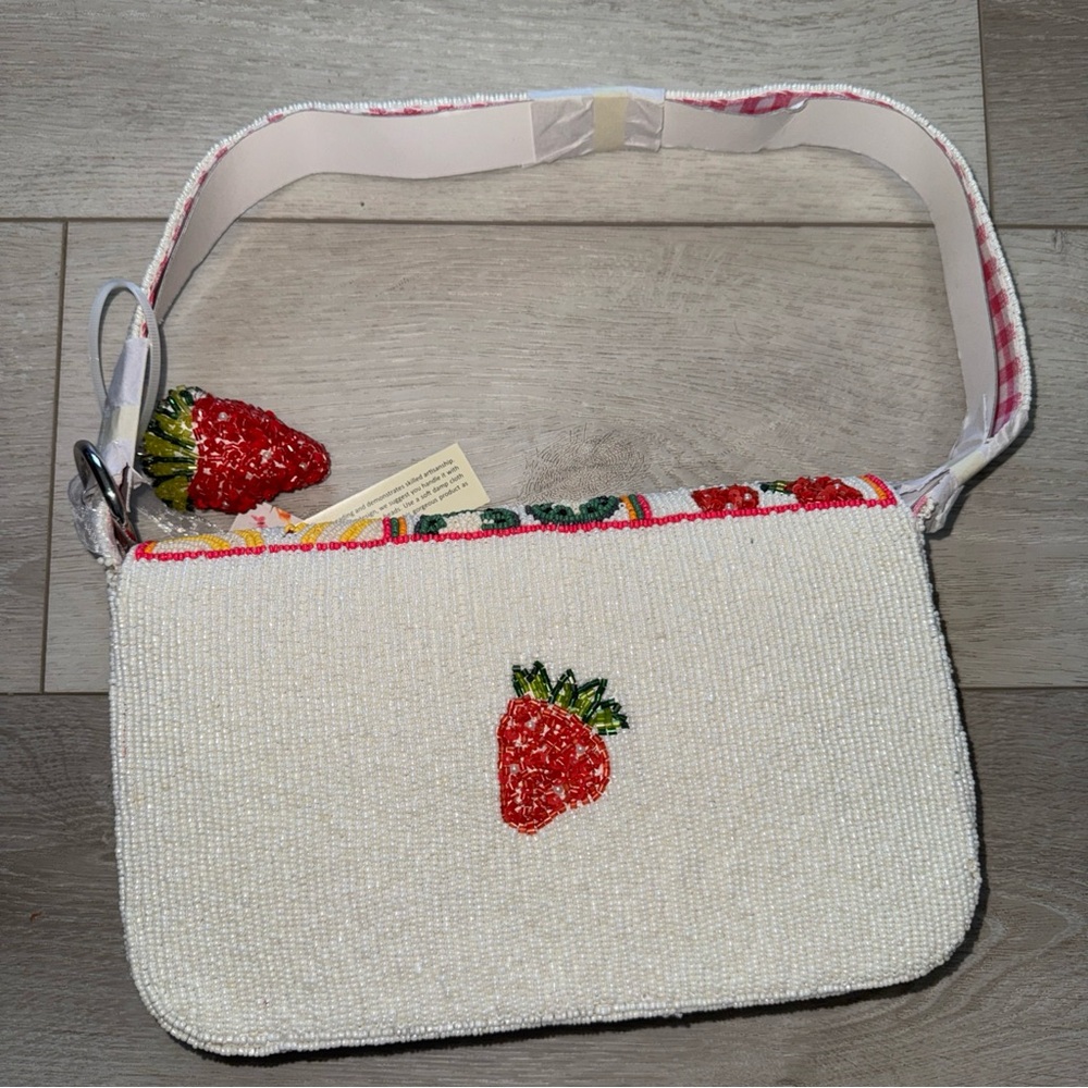 Beaded Fruit Patchwork Shoulder Bag - Multicolor … - image 5